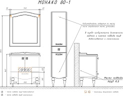 Comforty Мебель для ванной Монако 80 2 белая – фотография-16