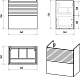 Misty Тумба под раковину Форест 60 подвесная дуб вотан/антрацит – картинка-14