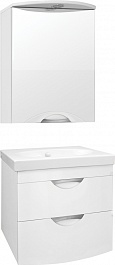 Style Line Зеркальный шкаф Жасмин-2 760/С Люкс белый – фотография-2