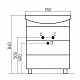 Mixline Тумба с раковиной Диамант 55 – фотография-5
