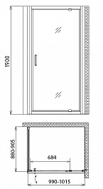 Gemy Душевой уголок Sunny Bay S28160-A90 – фотография-3