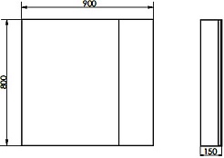 Comforty Мебель для ванной Порто 90 9110 подвесная дуб темно-коричневый/черный муар – фотография-14