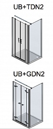 Roltechnik Душевая дверь двойная "GDN2 1400" – фотография-9