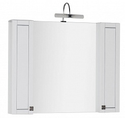 Aquanet Мебель для ванной "Честер 105" белый/серебро – фотография-6