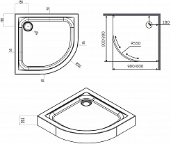 Am.Pm Поддон для душа X-Joy Twin Slide 80x80 W88T-205-080W – фотография-4