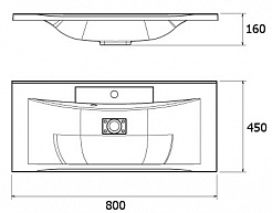  Тумба с раковиной "Quadro 75" – фотография-4