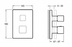 Jacob Delafon Смеситель термостатический для душа MODULO E75387-CP – фотография-2