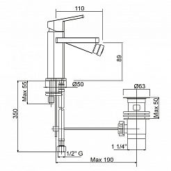 Cezares Смеситель TREND-BSM1-01-Cr для биде – фотография-2