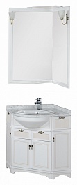 Aquanet Мебель для ванной "Луис 70" угловая белая (167691) – фотография-10