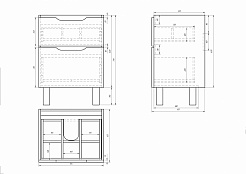 Dreja Мебель для ванны Q Plus 60 напольная – фотография-3