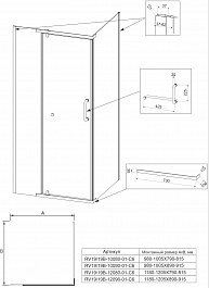 Veconi  Душевой уголок Rovigo RV-19B 100x90 – фотография-3