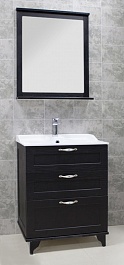 Акватон Мебель для ванной "Леон 65 Н" ясень черный – фотография-1