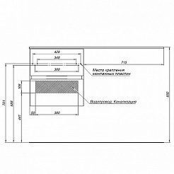 Aquanet Тумба с раковиной Алвита 120 L белая – фотография-11