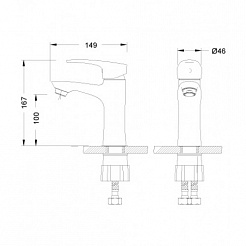 Lemark Смеситель Linara LM0406C для раковины – фотография-2