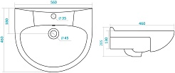 Style Line Мебель для ванной Олеандр-2 55 рельеф пастель – фотография-6