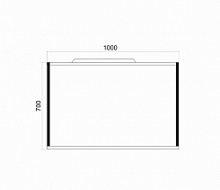 Mixline Зеркало Бруклин 100 белое – фотография-3