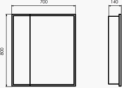 Comforty Мебель для ванной Классик 70 белая матовая – фотография-12