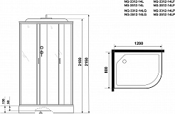 Niagara Душевая кабина Classic NG-3512-14LG – фотография-17