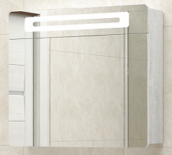 Corozo Зеркало-шкаф Остин 80/С, пайн белый – фотография-1