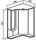 Runo Мебель для ванной Бис L угловая – фотография-16