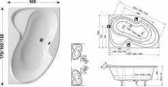Ravak Акриловая ванна Rosa II 170 R – фотография-5