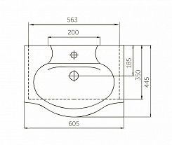 Merkana Мебель для ванной комнаты Таис 60 R белая – фотография-7