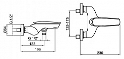 Webert Смеситель для ванны Aria AI850102015083 Brina – фотография-4