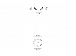 GSI Накладная раковина Sand 905011 35 см – фотография-3