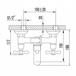 Lemark Смеситель "Standard LM2102C" для ванны – фотография-2