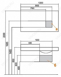 Акватон Комплект для ванной "Отель 120" L – фотография-2