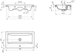 Vigo Тумба с раковиной Holly 700-0-2 белая матовая – фотография-14