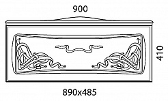  Тумба с раковиной Vittoria 90 белый – фотография-4