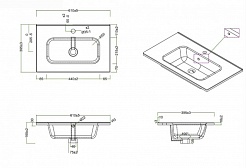 BelBagno Тумба с раковиной ETNA 39 600 Bianco Lucido – фотография-3