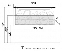 Clarberg Тумба с раковиной "Элеганс Т10" – фотография-4