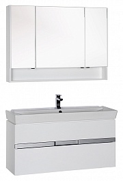 Aquanet Мебель для ванной "Виго 120" белая – фотография-1