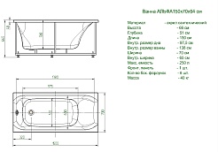 Aquatek Акриловая ванна Альфа 150x70 L с экраном – фотография-6