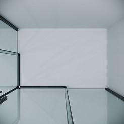 Grossman  Душевой уголок Galaxy 100x70x195 профиль черный матовый стекло прозрачное – фотография-7