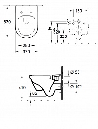 Villeroy & Boch Унитаз подвесной Omnia Architectura 5684 HR01 безободковый – фотография-3