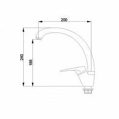 Raiber Смеситель для кухни Davis R3104 – фотография-2