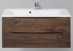 BelBagno Тумба с раковиной MARINO 1000 Rovere Moro – фотография-1