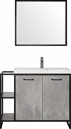 Style Line Мебель для ванной Лофт Classic 80/100 R бетон – фотография-1