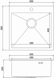 Mixline Мойка кухонная Pro 50 черный графит – фотография-7