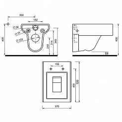 Creavit Унитаз подвесной Slim SM320 – фотография-3