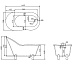 BelBagno Акриловая ванна BB08-BRN, ножки BB-LEG-LION-BRN – картинка-6