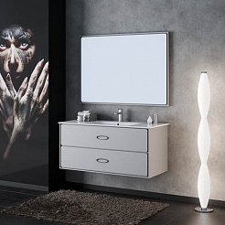  Мебель для ванной Монтэ 90 светло-серый – фотография-5
