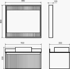 Comforty Тумба с раковиной Марсель 90 подвесная белая матовая – фотография-12