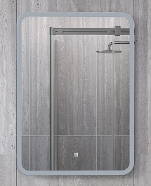 Runo Мебель для ванной Бари 60 Sole подвесная железный камень/белая – фотография-11
