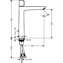 Hansgrohe Смеситель Talis Select E 71752000 для раковины – фотография-3