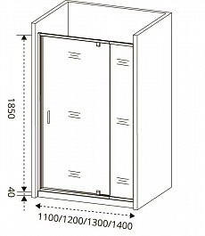 Good Door Душевое ограждение ORION WTW-PD-120-G-CH – фотография-2