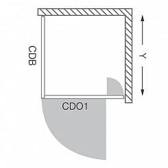 Roltechnik Душевая дверь "CDO1 800" chinchilla – фотография-7